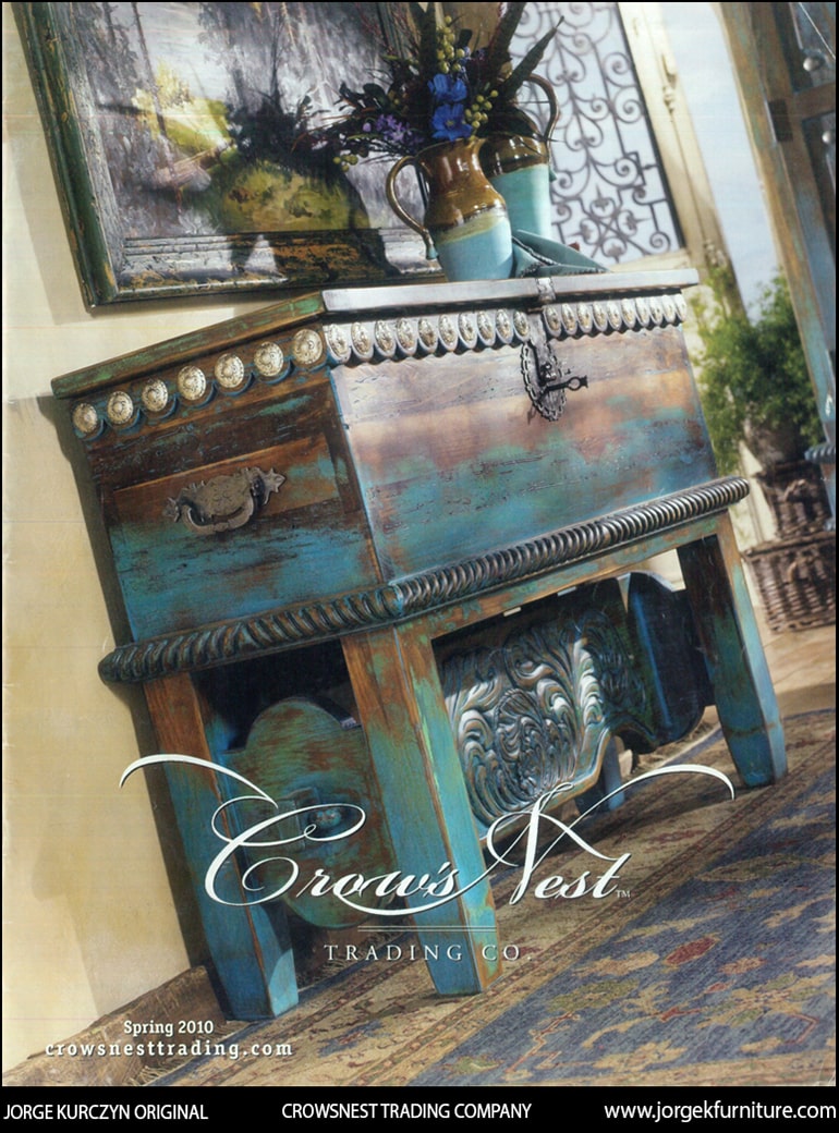 Crowsnest Trading Company - Elegant Turquoise 925JK  Western Trunk